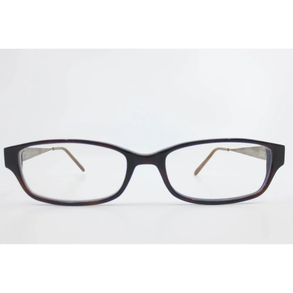 Elle EL18767 Eyeglasses Dark Brown Tortoise Rectangular Frames 50-16-135 DA